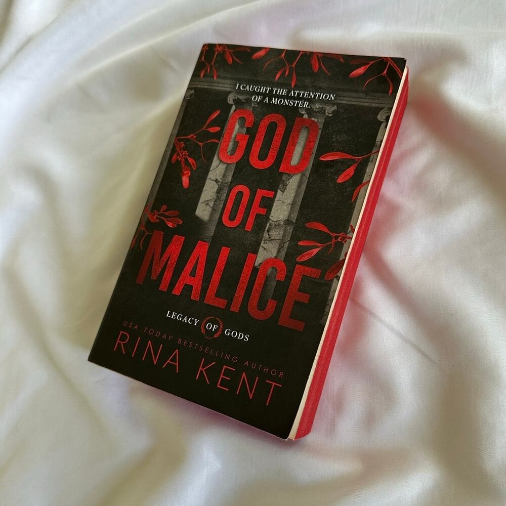 God Of Malice By Rina Kent Deluxe Edition W/ Sprayed Edges Dark Spicy Romance